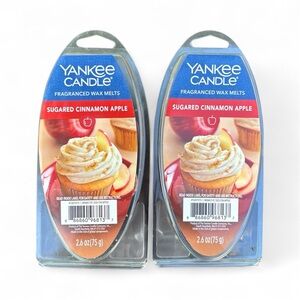 Yankee Candle Sugared Cinnamon Apple Wax Melts 2.6oz Set of 2 (USED)